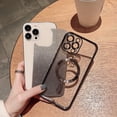 thumbnail image 3 of Compatible with iPhone 14 Pro Max Case,Luxury Magnetic Glitter Plating Bling Sparkle Shiny Bumper with Camera Protector Back Cover,Compatible with MagSafe for Women Girls-Black, 3 of 12