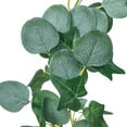 thumbnail image 2 of Artificial Eucalyptus Garland Fake Eucalyptus Leaves Fake Vines Grey Green, 6.5FT, 2 of 7