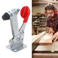 thumbnail image 1 of Horizontal Toggle Clamp, Push Pull Type High Efficiency Corrosion Resistance 90  Opening Angle Quick Release Toggle Clamp Multifunctional  for Woodworking, 1 of 8