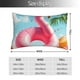 thumbnail image 2 of Balery Tropical Flamingo Pool Float Funda de Cojín Estampada, Regalos para Mujeres, Regalos de Amor para Ella, Regalos para Novia o Esposa, Funda de Almohada-14"x20", 2 of 6