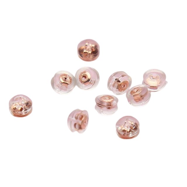 Pendientes universales Jumpingount 10 unids/set plateados de oro S925