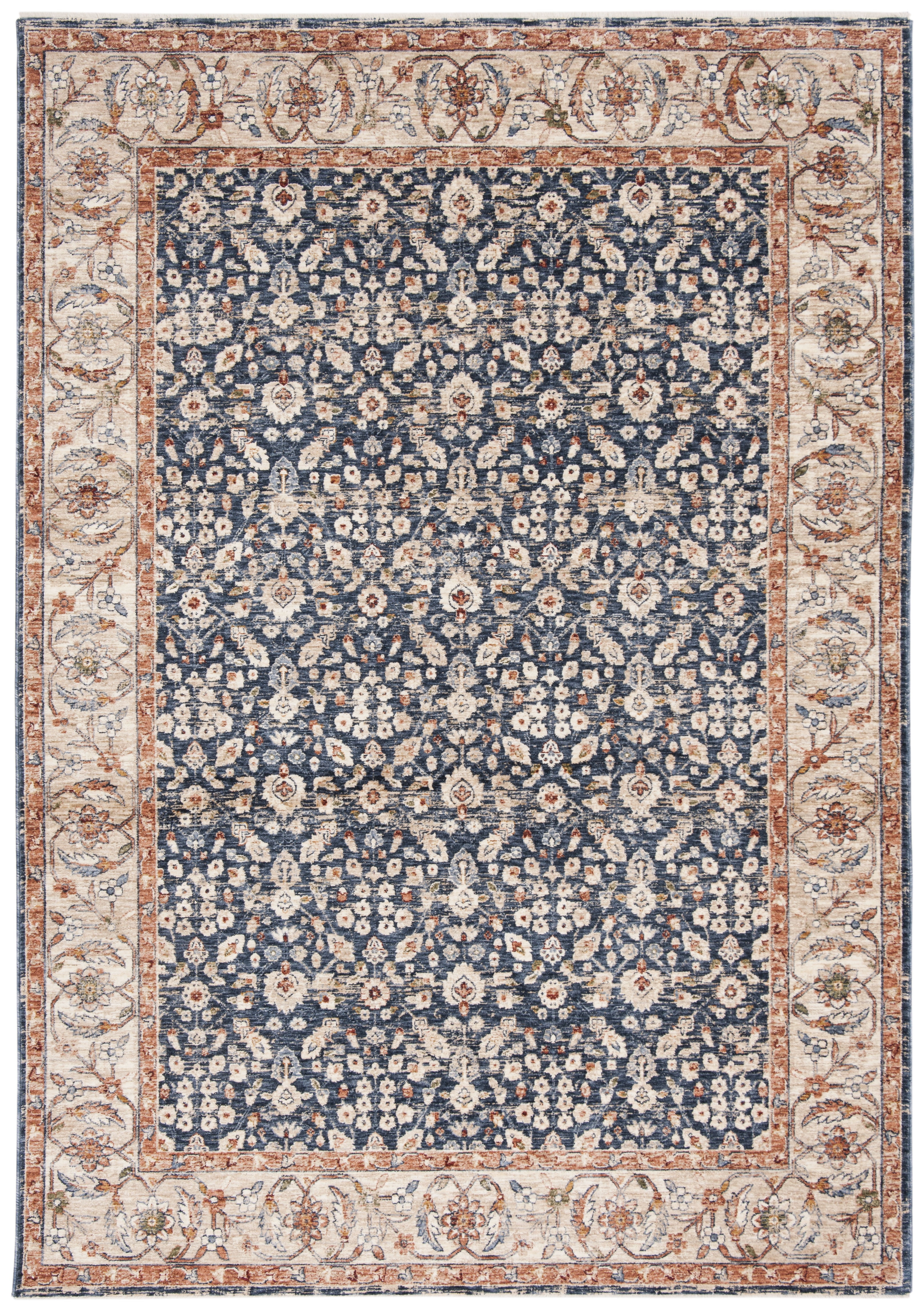 Safavieh Heirloom Rayen Oriental Polyester Area Rug, Navy/Beige, 9' x 12'