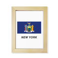 thumbnail image 1 of State Flag Outlines New York Desktop Adorn Photo Frame Display Art Painting Wooden, 1 of 3