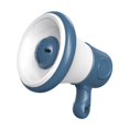 thumbnail image 1 of Mini megáfono altavoz divertido micrófono de mano con llavero de grabación juguete portátil rol Azul, 1 of 9