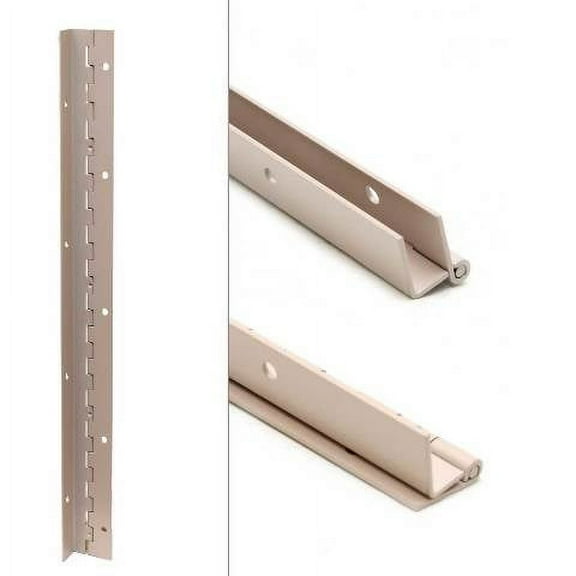 Tracker Boat Offset Piano Hinge 189109 | 16 x 1 1/4 Inch Tan Aluminum