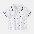 thumbnail image 3 of LNMQLPDBS Baby Boy Summer Clothes Cute Animal Print Shirt Short Sleeve Lapel Blouse Button Down Polo Shirts for Boys Toddler Gifts Summer Tops for Beach School Vacation, 3 of 5