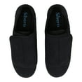 thumbnail image 2 of Silverts Adaptive Slippers, Easy Close - Men, Black, Size 12, 2X Wide, 1 Ct, 2 of 9