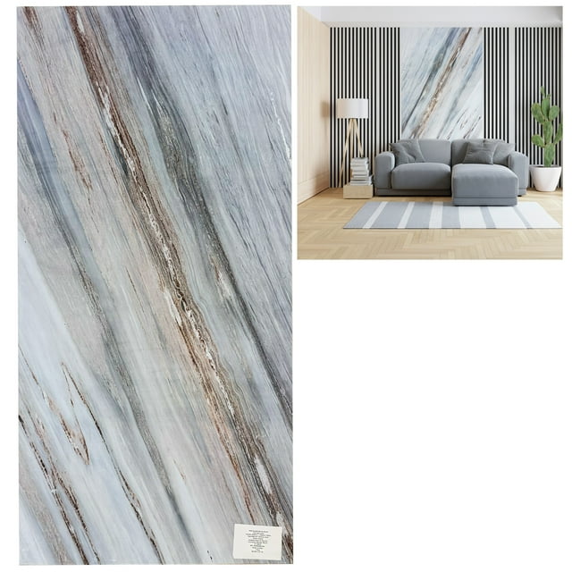 Panel Decorativo Tipo Marmol Pvc Homely Elegance Petra Marfil