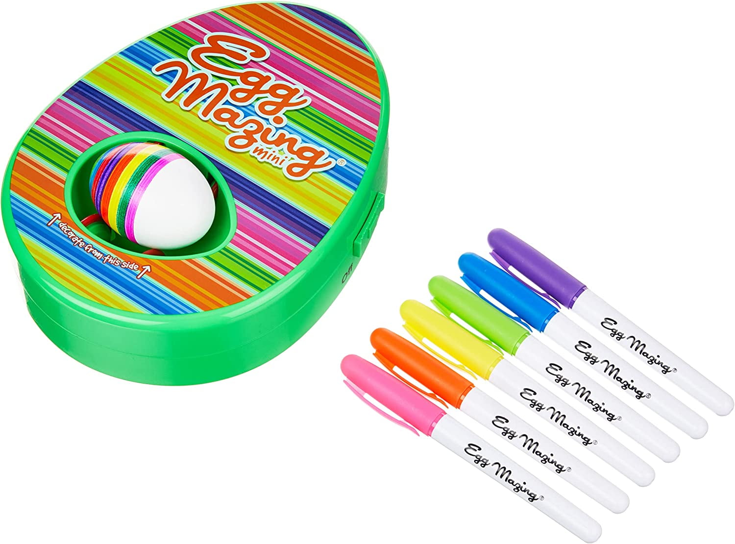 The Mini Eggmazing Easter Egg Decorating Craft Kit, for Unisex Child Ages 3+, Green