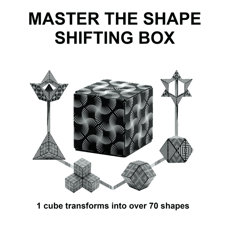 New 3d Magic Cube Shashibo Shape Shifting Box Anti Stress Hand Flip Puzzle  Toys Gift