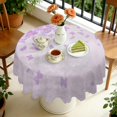 thumbnail image 4 of 60 Inch Round Lace Tablecloth Water Resistant Washable, Monarch Butterfly Aesthetic, 4 of 5