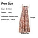 thumbnail image 2 of Vestido suelto sin espalda de talla grande, vestido de fiesta con tirantes. Vestido floral de algodón con viento de playa, 2 of 5