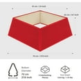 thumbnail image 2 of Tree Nest Contemporary Red Christmas Tree Skirt Collar, Large, 27.6in, 2 of 4