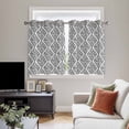 thumbnail image 4 of Black White Kitchen Curtains Window Panels, Modern Abstract Art Farmhouse Insulated Window Treatment Curtain, Grommet Curtains for Bedroom/Living Room/Bathroom, 2 Piece 42"Wx54"L, 4 of 8