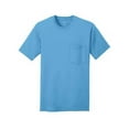 thumbnail image 1 of Port & Company 100% Cotton Pocket T-Shirt - Aquatic Blue - 2X-Large, 1 of 1