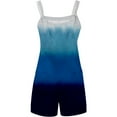 thumbnail image 4 of GYUJNB Combinaison pour Femmes Combinaison Imprimée à la Mode Décontractée avec Poches et Bretelles Combinaison une Pièce pour Femmes, Bleu, G, 4 of 6