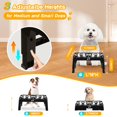 thumbnail image 2 of Cuencos elevados para perros COMESOON 3, regulables en altura para perros pequeños, 2 of 8