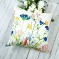 thumbnail image 6 of Spring Lumbar Pillow Covers 18x18 Floral Flowers Decorations Farmhouse Colorful Outdoor Living Room Cushion Case for Sofa Couch Home Bed Pack of 2, 6 of 6