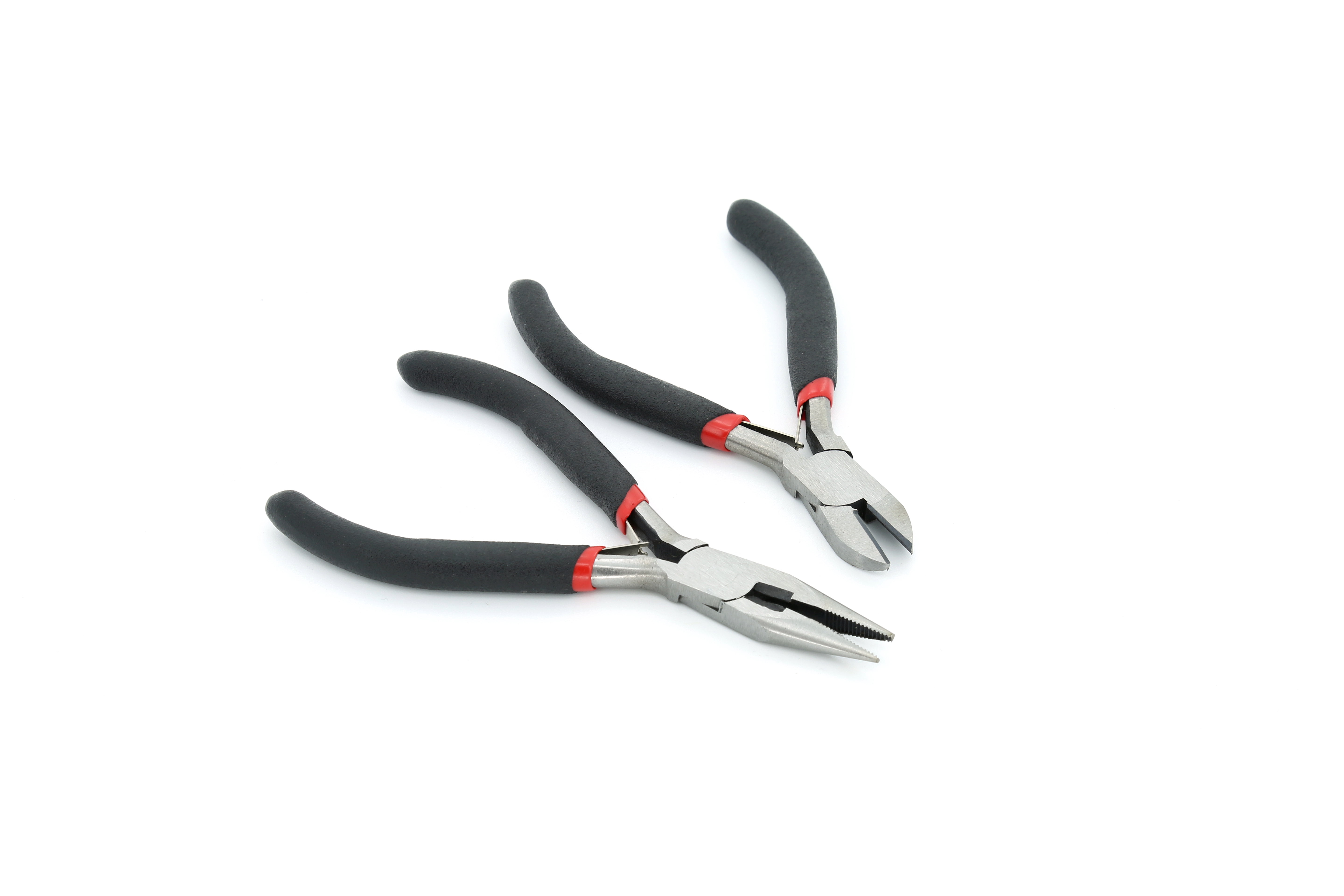 Hyper Tough 2 Piece Mini Long-Nose and Diagonal Pliers Set