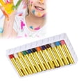 thumbnail image 1 of Cara 12 Colores Cuerpo Cara Pintura Palos Crayones Conjunto Colorido Pintura Pluma, 1 of 7