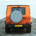 thumbnail image 6 of Pofeuu Rose Flowers Print Spare Tire Wheel Cover for Car Truck SUV Camper Universal Fit Spare Tire Cover RV Spare Tire Covers-17 inch, 6 of 6