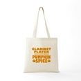 thumbnail image 5 of CafePress - Clarinet Player Powered By Pumpkin Spice Tote Bag - Unisex Canvas Tote Bag, Beige, 1-Piece, 5 of 6