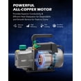 thumbnail image 3 of Bomba de vacío Orion Motor Tech 4.5cfm 1/3hp HVAC de una sola etapa, 3 of 8