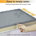 thumbnail image 3 of Charext  Under Sink Mat for Kitchen Waterproof, 34" × 22" Silicone Bathroom Sink Mat, under sink Liner drip tray and protectors for bottom of kitchen sink, Fits 36'' Stand Cabinets (Grey), 3 of 7