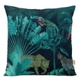 thumbnail image 1 of VargottamSquare Pillow Cover - Decorative Pillow Covers18x18 Inches,PrintedTeal BlueThemePillowcase, DecorativeSquareCushionCovers, 1 of 1