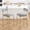 2pcs bar chairs only, Gold (without table), variant on Bar Table and Chairs Set for 2, 3-Piece Dining Set, Counter Height Pub Table with 2 Upholstered Chairs & Storage Shelves for Kitchen SmallSpace