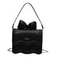thumbnail image 5 of Bolso bandolera para mujer, elegante, informal, con correa desmontable y lazo. Negro Pequeño, 5 of 9