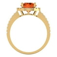thumbnail image 4 of 1.8 ct Round Cut Simulated Ruby Halo Engagement Ring for Women in 18K Yellow Gold, 4 of 5