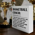 thumbnail image 4 of Zomyto 5"x5" Basketball Coach Gifts, Basketball Coach Appreciation Thank You Gifts, Basketball Coach Retirement Christmas Birthday Gifts, Basketball Coach Gifts from Team, Wooden Box Sign, 4 of 5