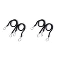thumbnail image 2 of stanreset 1/2/3/5 2pcs Maison Hôtel Polyester Rideau Retenue Salon Drapé Tieback Draperies Décoratif Support Ondulé Corde Noire 2PCS, 2 of 6