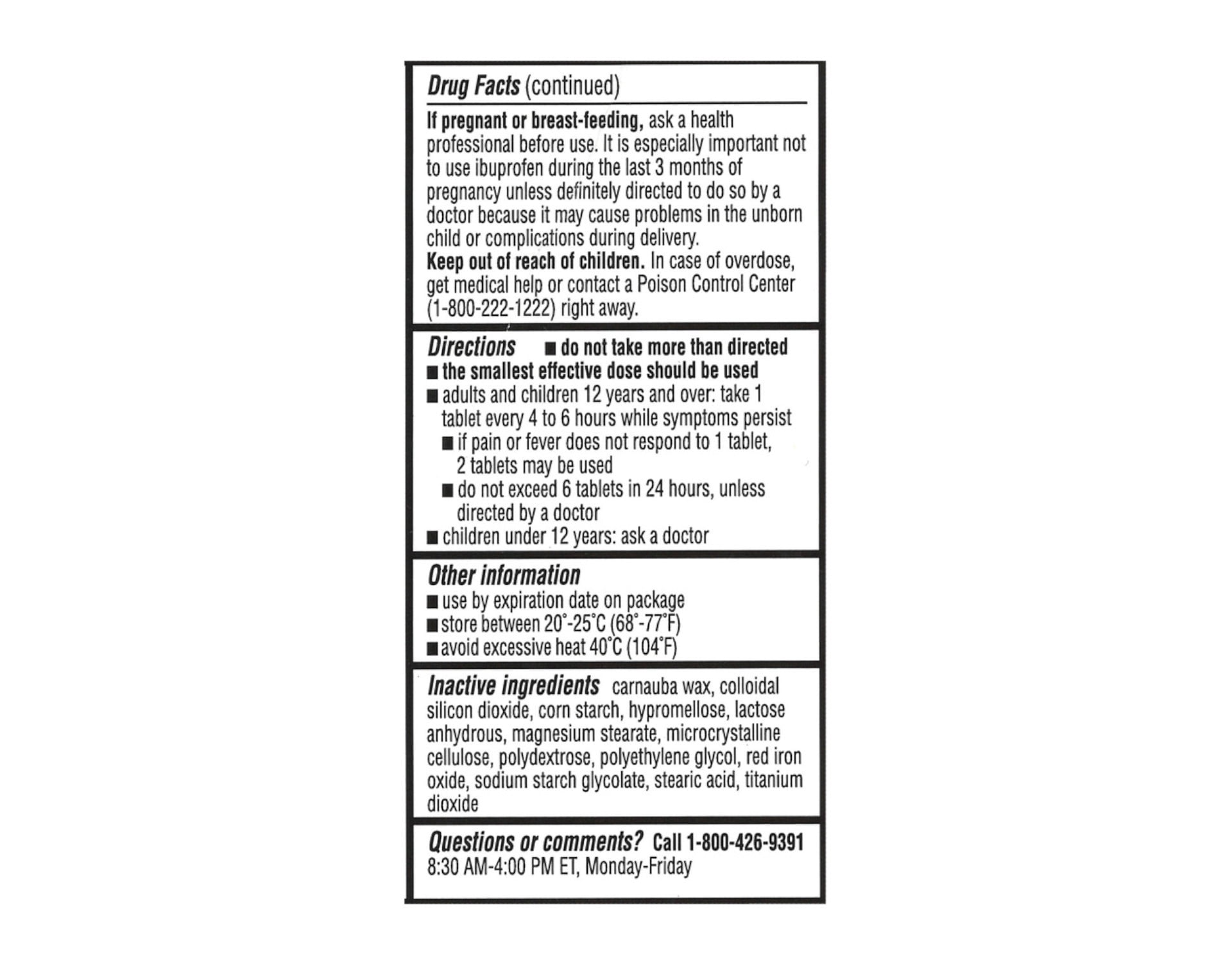 Pack of 2 Quality Choice Ibuprofen 200mg. Tablet 500 Count Each