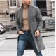thumbnail image 1 of Abrigo de lana Zhang Ming para hombre MW20193 Largo Cuello Mandarina, 1 of 5