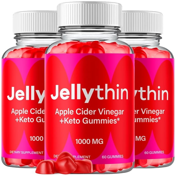 Jellythin Keto ACV Gummies 1000MG Advanced Formula Vitamin Jelly Thin 180 Gummies