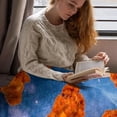 thumbnail image 5 of Yibo Hamburger Fleece Flannel Gift Blanket Realistic Interesting Food Blanket Lightweight Soft Cute Cozy Blanket for Bed Couch Travel Outdoor for Teens, 5 of 8