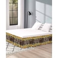thumbnail image 4 of Sunflower Bed Skirt King Size 18 Inch Drop, Wrap Around Bed Skirts, Yellow Summer Botanical Flowers Wooden Elastic Bedskirt Pleated Bed Frame Cover Luxurious Dust Ruffle for King Bed, 4 of 6
