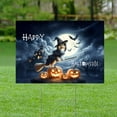 thumbnail image 2 of Happy Halloween Shetland Sheepdog Witch Pumpkins Bats Yard Sign Sheltie Dog Lover Gifts Outdoor Home Lawn Garden Porch Decor - 13012, 2 of 5