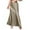 Khaki, variant on Skirt for Women Clearance under $5.00 Solid Color Satin A-Line Skirt with Hidden Zipper Elegant Midi Skirt Beige XS
