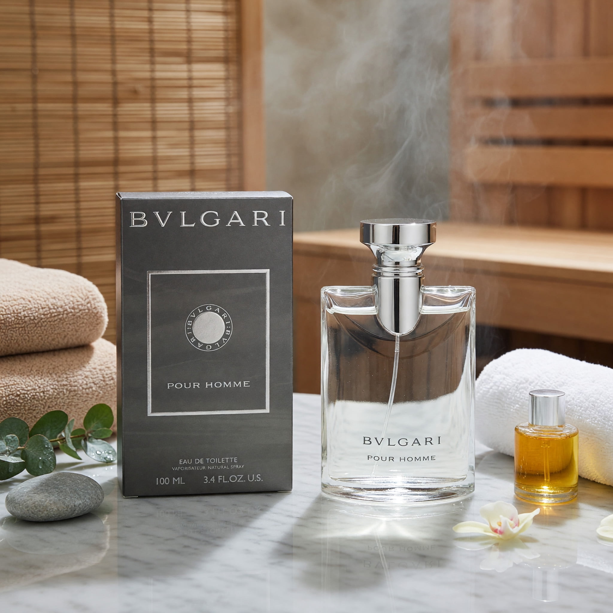 Bvlgari, Eau De Toilette Spray For Men, 3.4 oz, Classic Fragrance