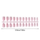 thumbnail image 4 of Soidarity 24 Piezas de Uñas Postizas Accesorio de Moda para Mujer Rosa Claro, 4 of 5