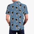 thumbnail image 3 of Balery Astronaut Printed Men’s Short Sleeve Polo Shirt, Midweight Men's Shirt,Golf Polo shirts -Medium, 3 of 8