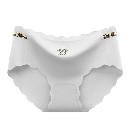 

Women Underwear Leopard Pprint Ice Silk Seamless Mid Low Waist Large Size Sexy Breathable Women s Panties