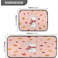 thumbnail image 2 of SKYSONIC Rabbit Autumn Leaves Kitchen Rugs 2 Pieces, Cute Bunny Fall Floor Mat Room Area Rug Washable Carpet Perfect for Living Room Bedroom Entryway, 2 of 7