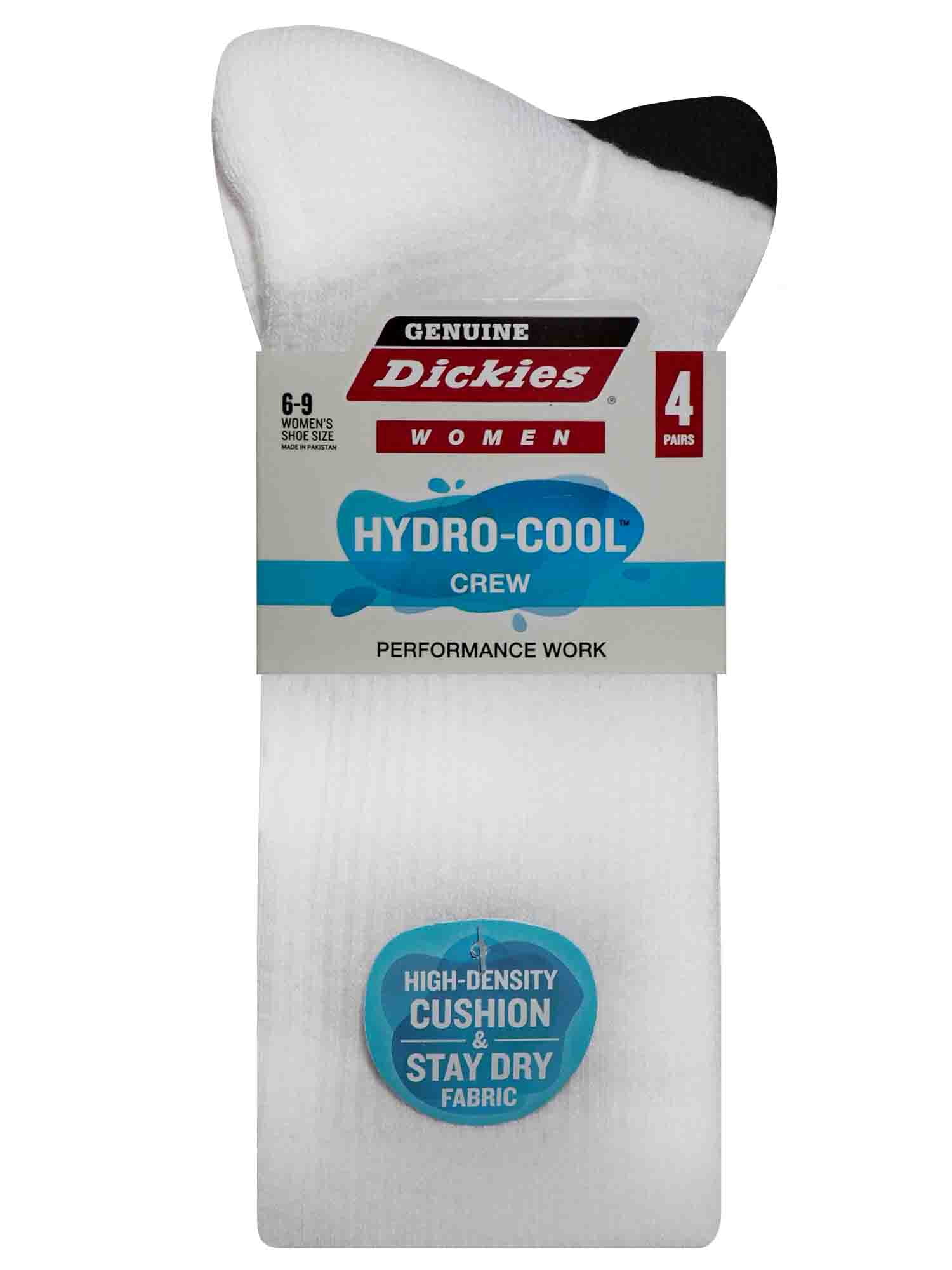 Dickies Women's 4 Pack HYDRO-COOL™ Crew Socks