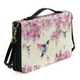 thumbnail image 2 of FOR U DESIGNS Hummingbird Flower Bible Bags for Women Tote Aesthetic Bible Cover Leather Wrap Size L Lightweight Bible Cover with Shoulder Strap Personalized Book Organizer Bag, 2 of 7