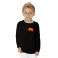 thumbnail image 2 of Awkward Styles Happy Thanksgiving Day Toddler Long Sleeve Shirt for Girls Boys Turkey Kids T-Shirt Pocket Print, 2 of 5