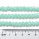 thumbnail image 3 of Baking Painted Imitation Jade Glass Bead Strands Faceted Rondelle Pale Turquoise 10x8mm Hole: 1mm about 63~65pcs/strand 18.90''(48~50cm), 3 of 5